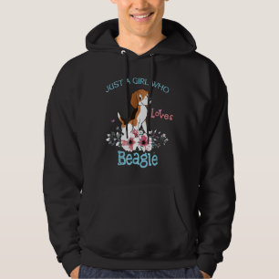 Just A Girl Who Loves Beagle Dogs Hoodie