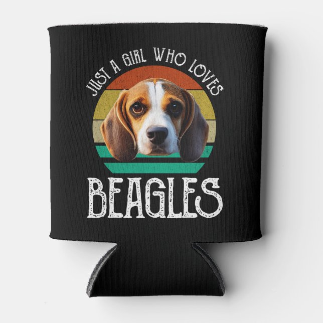 Just A Girl Who Loves Beagles Can Cooler (Front)