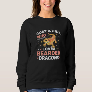 Just A Girl Who Loves Bearded Dragons Lizard Repti Sweatshirt