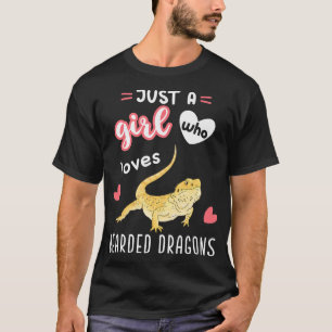 Just A Girl Who Loves Bearded Dragons Premium T-Shirt