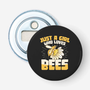 Just A Girl Who Loves Bees Bottle Opener