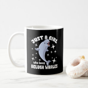 Just a girl who loves beluga whales coffee mug