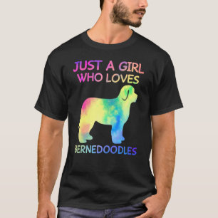 Just A Girl Who Loves Bernedoodles Funny Bernedood T-Shirt