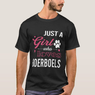 Just A Girl Who Loves Boerboels Women Dog Pet Love T-Shirt