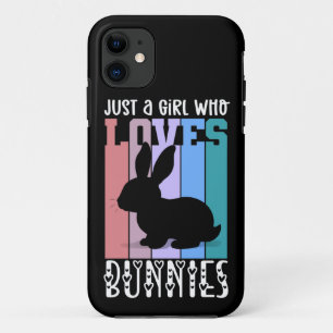 Just a Girl who loves Bunnies Easter Bunny Cute Case-Mate iPhone Case