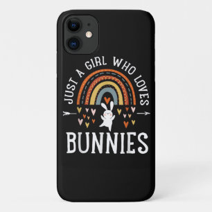 Just A Girl Who Loves Bunnies Rainbow Case-Mate iPhone Case