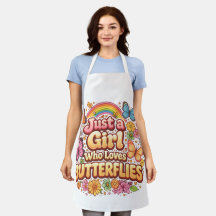 Just a Girl Who Loves Butterflies – Cute Floral