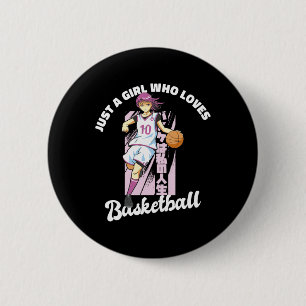 Just A Girl Who Loves Bysketbyll - Anime Bysketbyl 6 Cm Round Badge