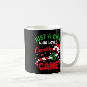 Just A Girl Who Loves Candy Cane Christmas Funny X Coffee Mug