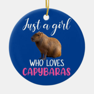 Just a girl who loves capybara capybara ceramic tree decoration