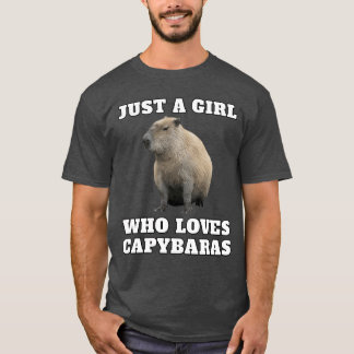 Just a Girl Who Loves Capybara friends T-Shirt