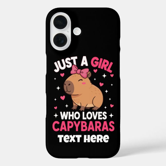 Just a Girl Who Loves Capybaras Case-Mate iPhone Case (Back)