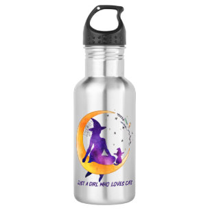 Just A Girl Who Loves Cat 532 Ml Water Bottle