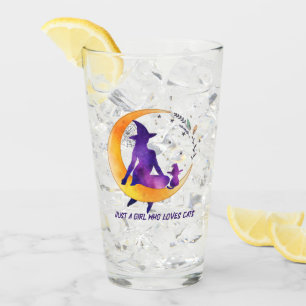 Just A Girl Who Loves Cat Glass