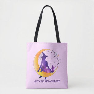 Just A Girl Who Loves Cat Tote Bag