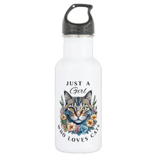 Just a Girl Who Loves Cats 532 Ml Water Bottle
