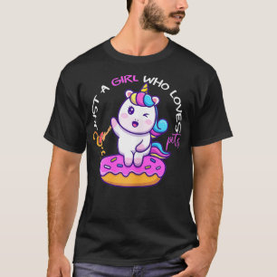 Just A Girl Who Loves cats  adopt me pets  Funny T-Shirt