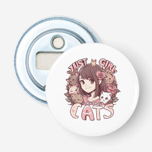 just a girl who loves cats bottle opener