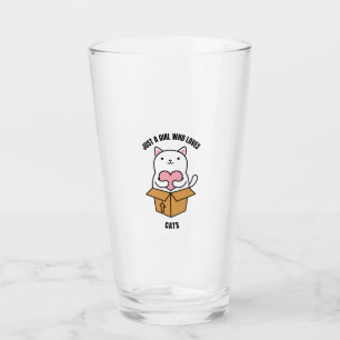 just a girl who loves cats glass