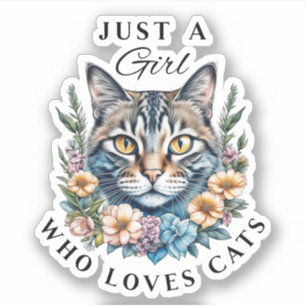 Just a Girl Who Loves Cats Personalized