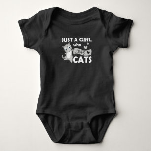 Just a girl who loves Cats Sweet Cat Baby Bodysuit
