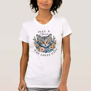 Just a Girl Who Loves Cats T-Shirt