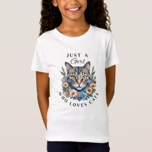 Just a Girl Who Loves Cats   T-Shirt
