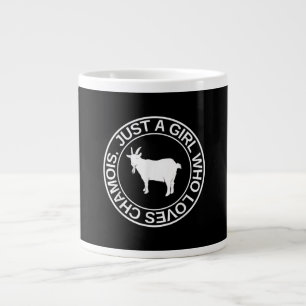 Just A Girl Who Loves Chamois Gift For Women Goat Large Coffee Mug