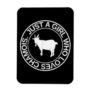 Just A Girl Who Loves Chamois Gift For Women Goat Magnet