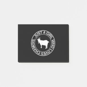 Just A Girl Who Loves Chamois Gift For Women Goat Post-it Notes