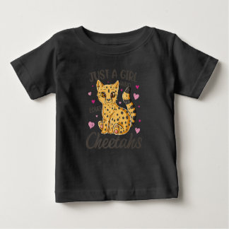 just a girl who loves cheetahs | cheetah gift baby T-Shirt