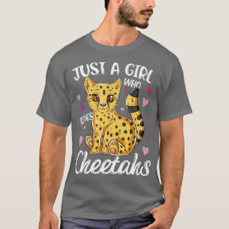 Just A Girl Who Loves Cheetahs Women Cheetah Lover T-Shirt