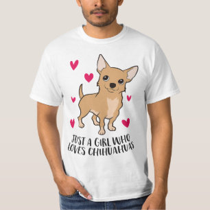 Just a Girl Who Loves Chihuahuas Cute Chihuahua Gi T-Shirt