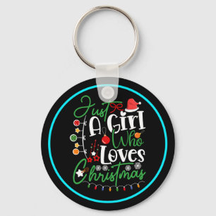 Just A Girl Who Loves Christmas-64714 Key Ring