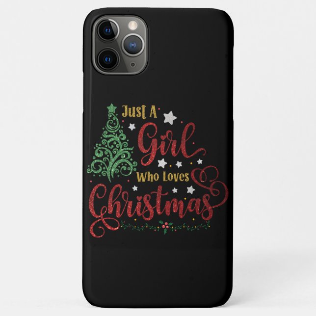 Just A Girl Who Loves Christmas Case-Mate iPhone Case (Back)