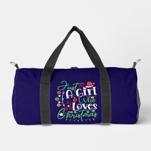 Just A Girl Who Loves Christmas Duffle Bag