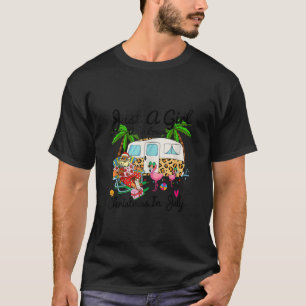 Just A Girl Who Loves Christmas In July Camping Ca T-Shirt