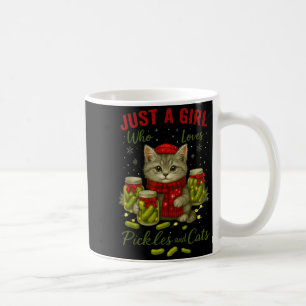 Just A Girl Who Loves Ckles And Cats Christmas  Coffee Mug