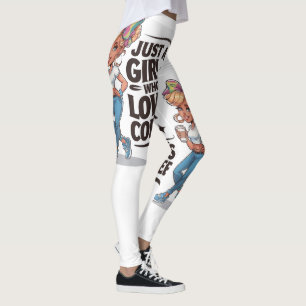 Just a Girl Who Loves Coffee Leggings