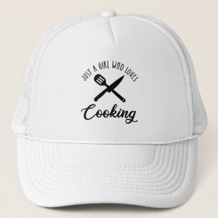 Just A Girl Who Loves Cooking Trucker Hat