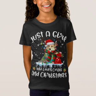 Just A Girl Who Loves Corgi And Christmas Ugly Swe T-Shirt