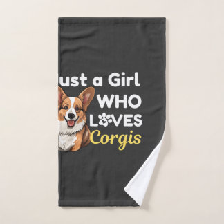 Just a Girl Who Loves Corgis Hand Towel