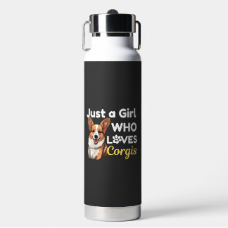 Just a Girl Who Loves Corgis Water Bottle