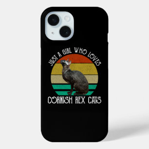 Just A Girl Who Loves Cornish Rex Cats iPhone 15 Case