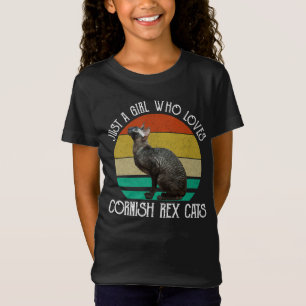 Just A Girl Who Loves Cornish Rex Cats T-Shirt