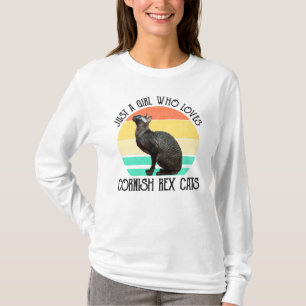 Just A Girl Who Loves Cornish Rex Cats T-Shirt