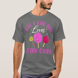 Just A Girl Who Loves Cotton Candy Lollipop 263 T-Shirt