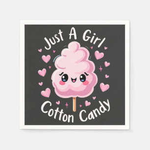 Just a Girl Who Loves Cotton Candy Napkin