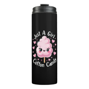 Just a Girl Who Loves Cotton Candy Thermal Tumbler