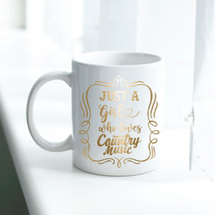 Just A Girl Who Loves Country Music Coffee Mug